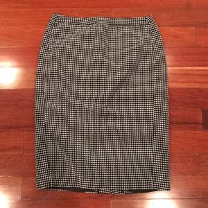 Black and White Pencil Skirt